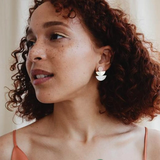 Selene Earrings Blush - Image 2