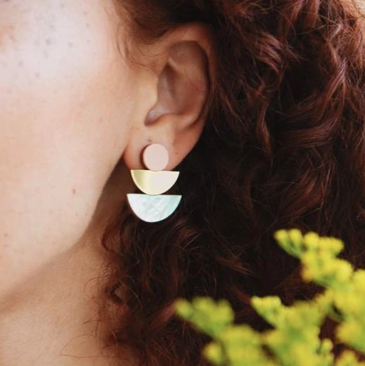 Selene Earrings Blush - Image 4