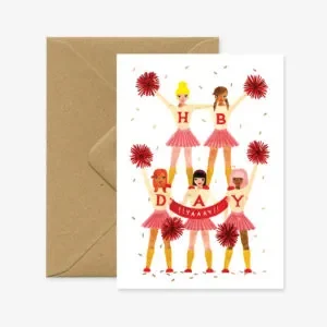 Happy Birthday Cheerleaders Card