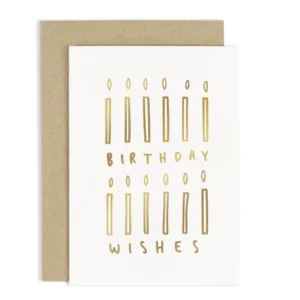Happy Birthday Gold Card