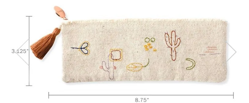 Stitched Cactus Pouch