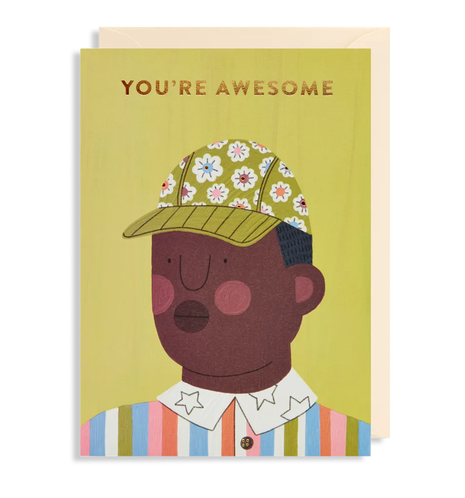 You're Awesome Face Card