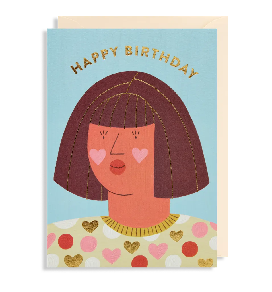Happy Birthday Face Card