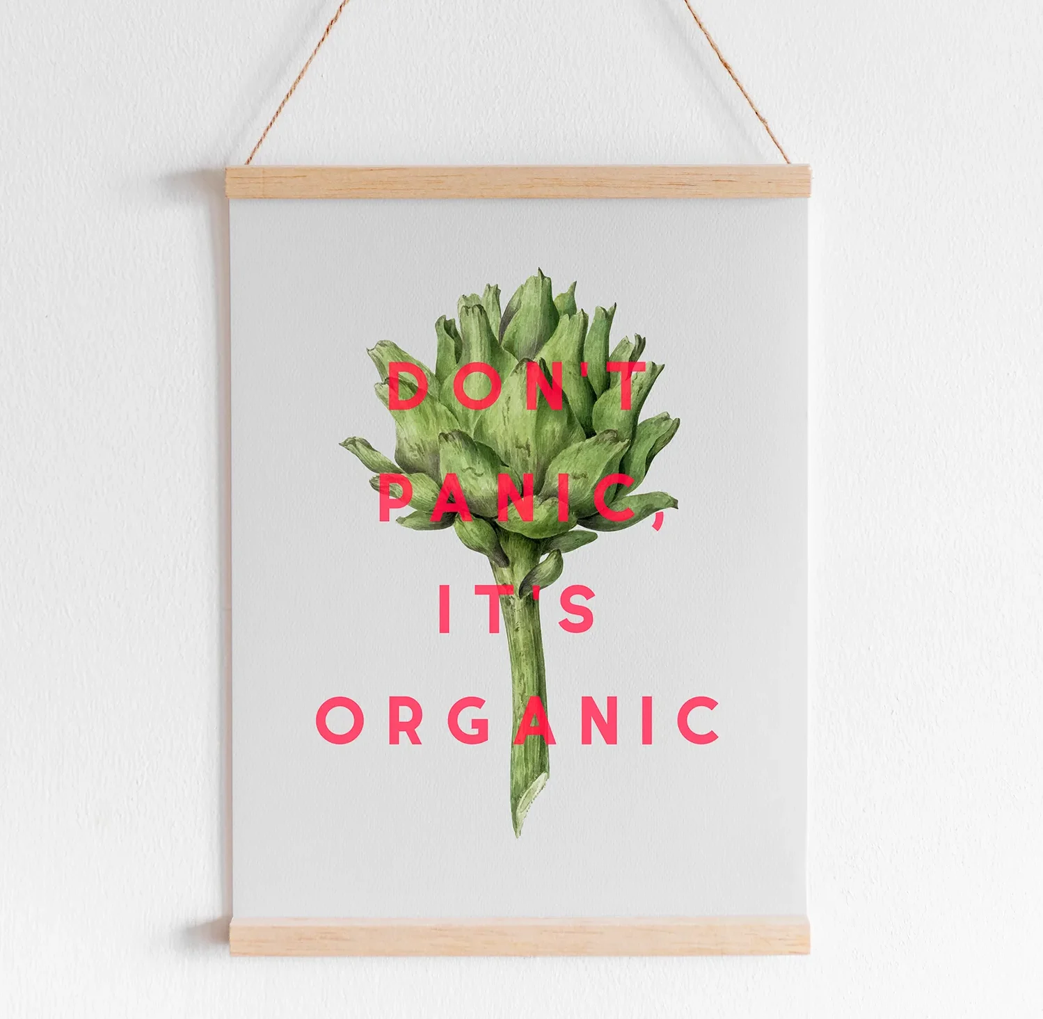 Don't Panic It's Organic A4 Print