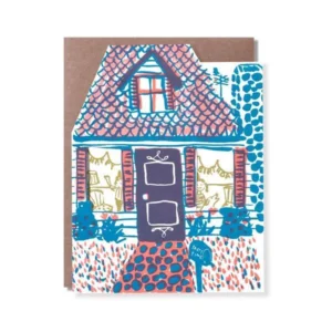 Happy Birthday House Diecut Card