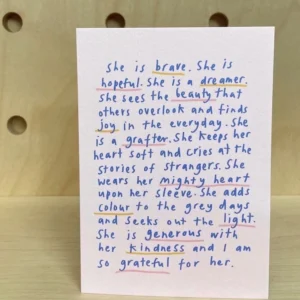 Inspirational Female Card