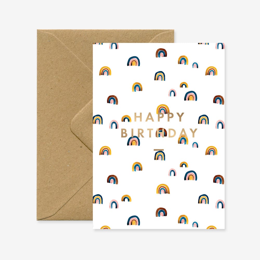 Happy Birthday Rainbow Card