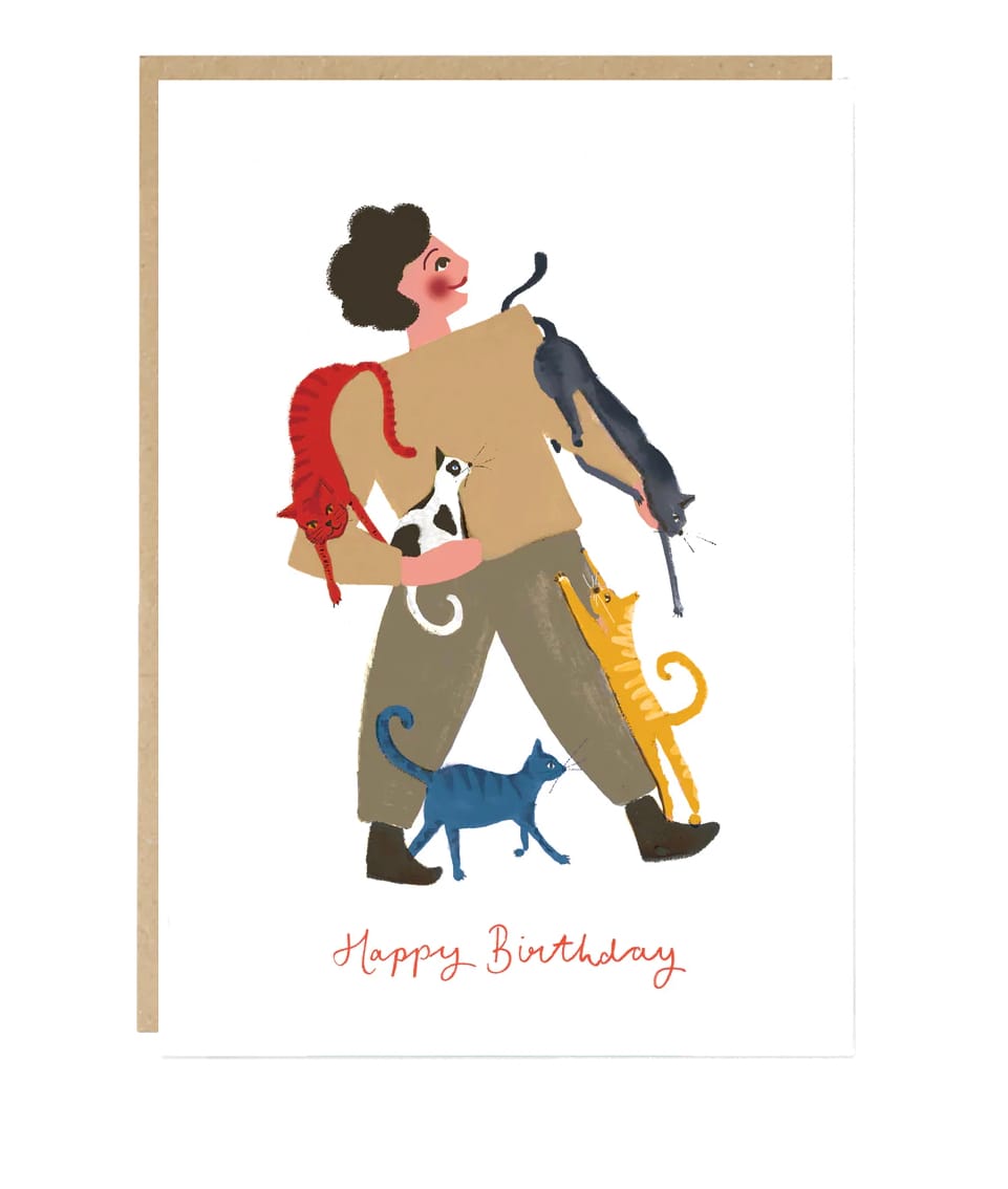 Happy Birthday Cat Lover Card