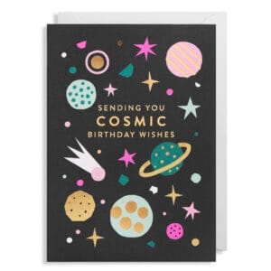 Cosmic Birthday Wishes Card