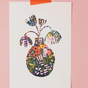 Letterbox Lane Floral Vase and Plant Print