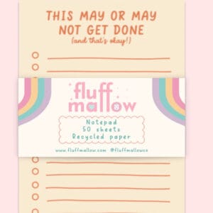 A6 ‘this may or may not get done’ notepad