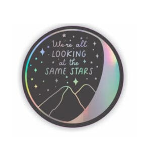 We are looking at the same stars Vinyl Sticker