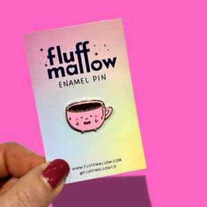 Coffee Cup Enamel Pin Badge