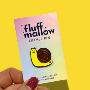 Kawaii Snail Enamel Pin Badge
