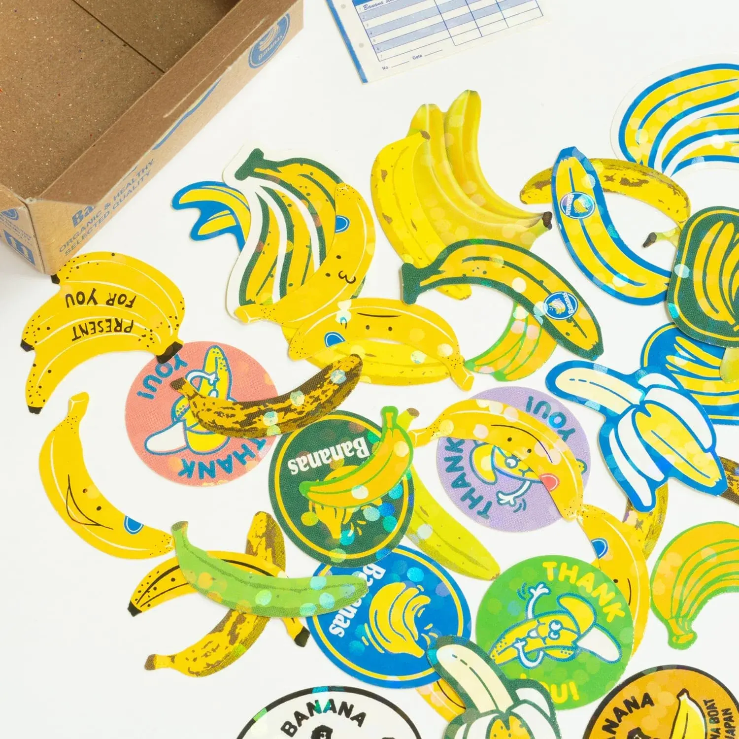 Haco Sticker Box bananas Mixed 40 assorted stickers