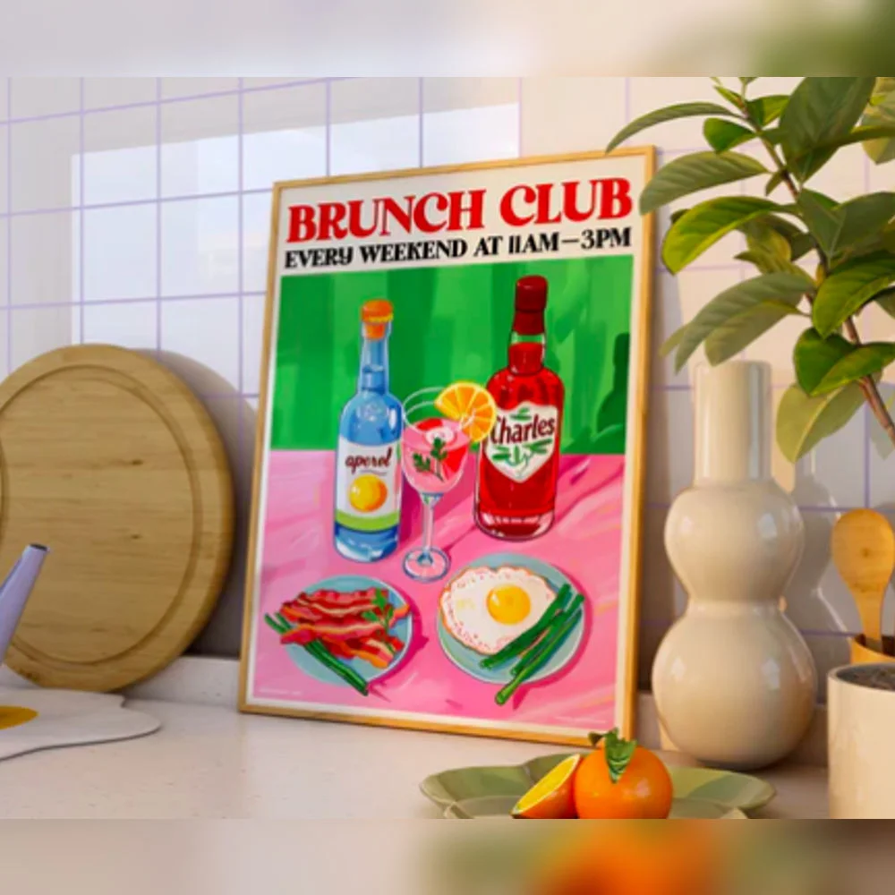 A3 Print Brunch Club Every Weekend Side Print
