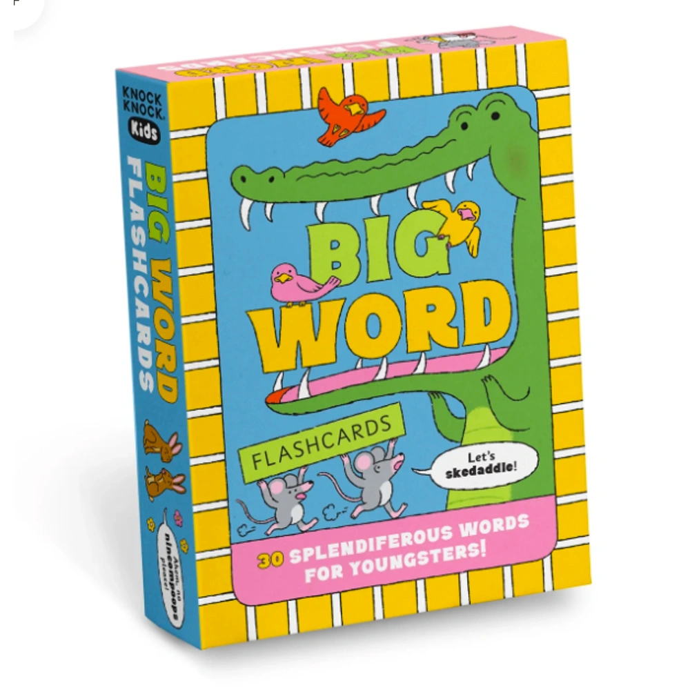 Big word flashcards closed card deck