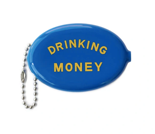 Coin Purse Drinking Money Front