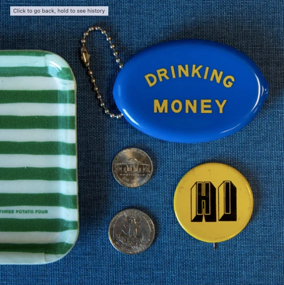 Coin Purse Drinking Money Layout