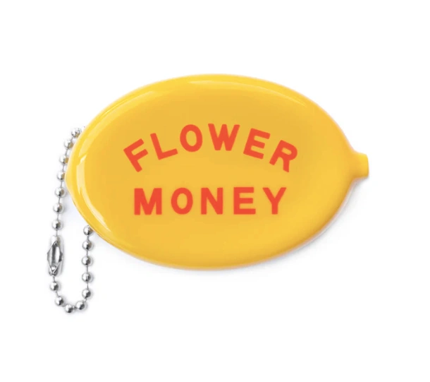 Coin Purse Flower Money Front