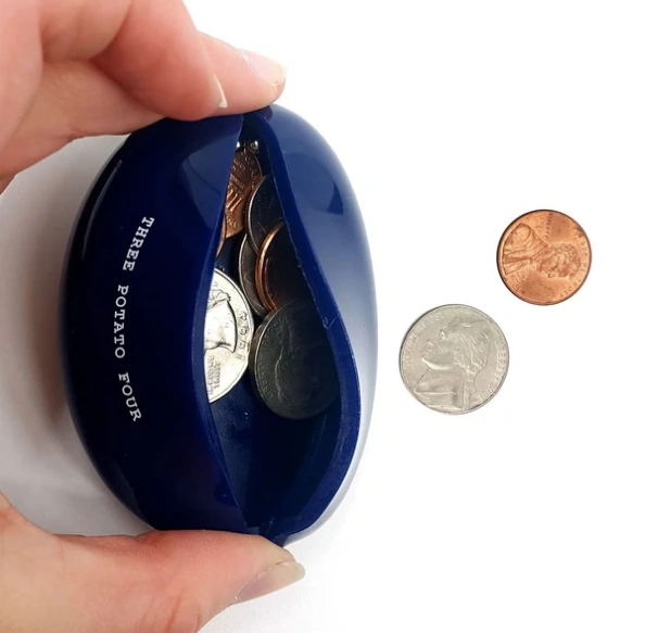 Opened Coin Pouch Thrifting Money