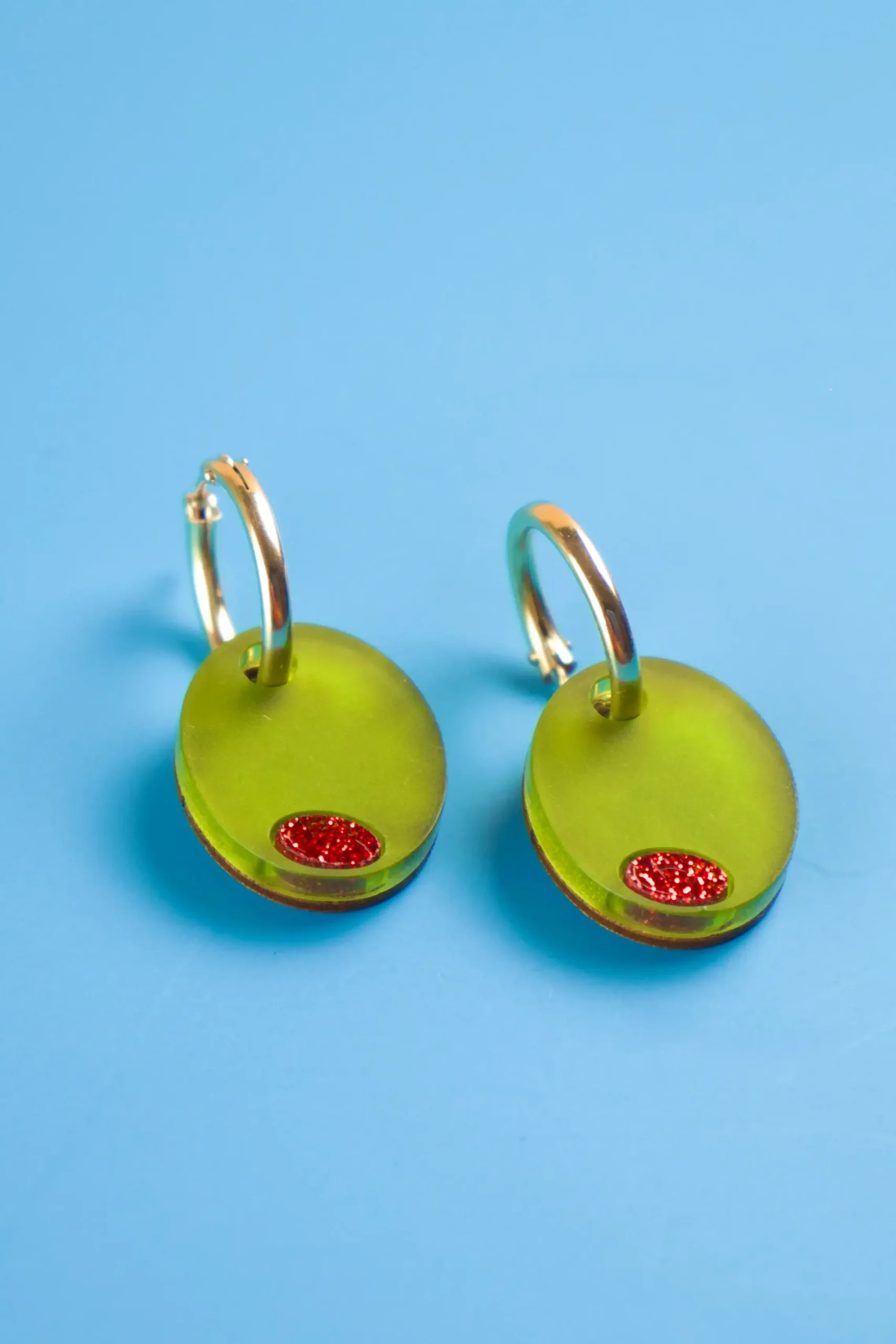 Green olive Earrings