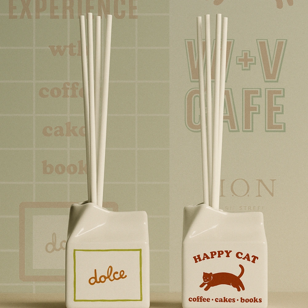 Latte Dolce and Happy Cat 100ml Reed Diffuser