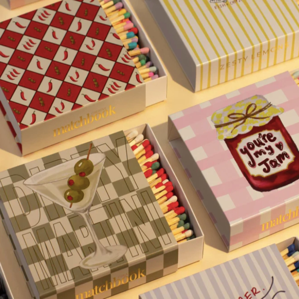 Flat Lay Matches In Action Image
