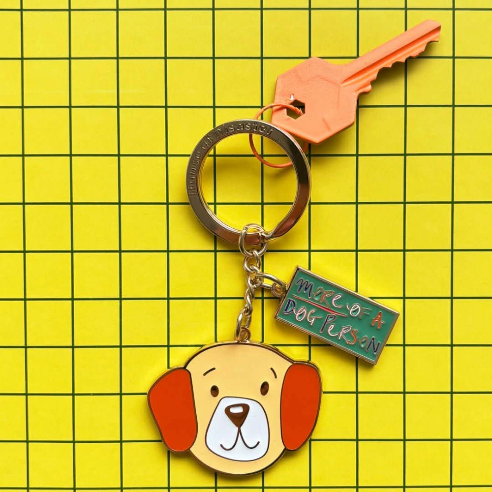 More Of A Dog Person Keyring