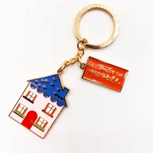 Welcome To The Madhouse Keyring Side Shot